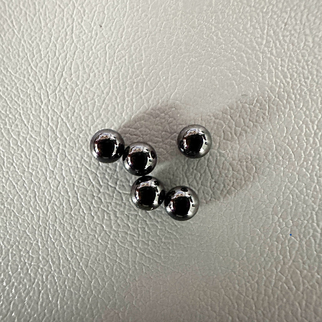 3mm black ceramic pearls 